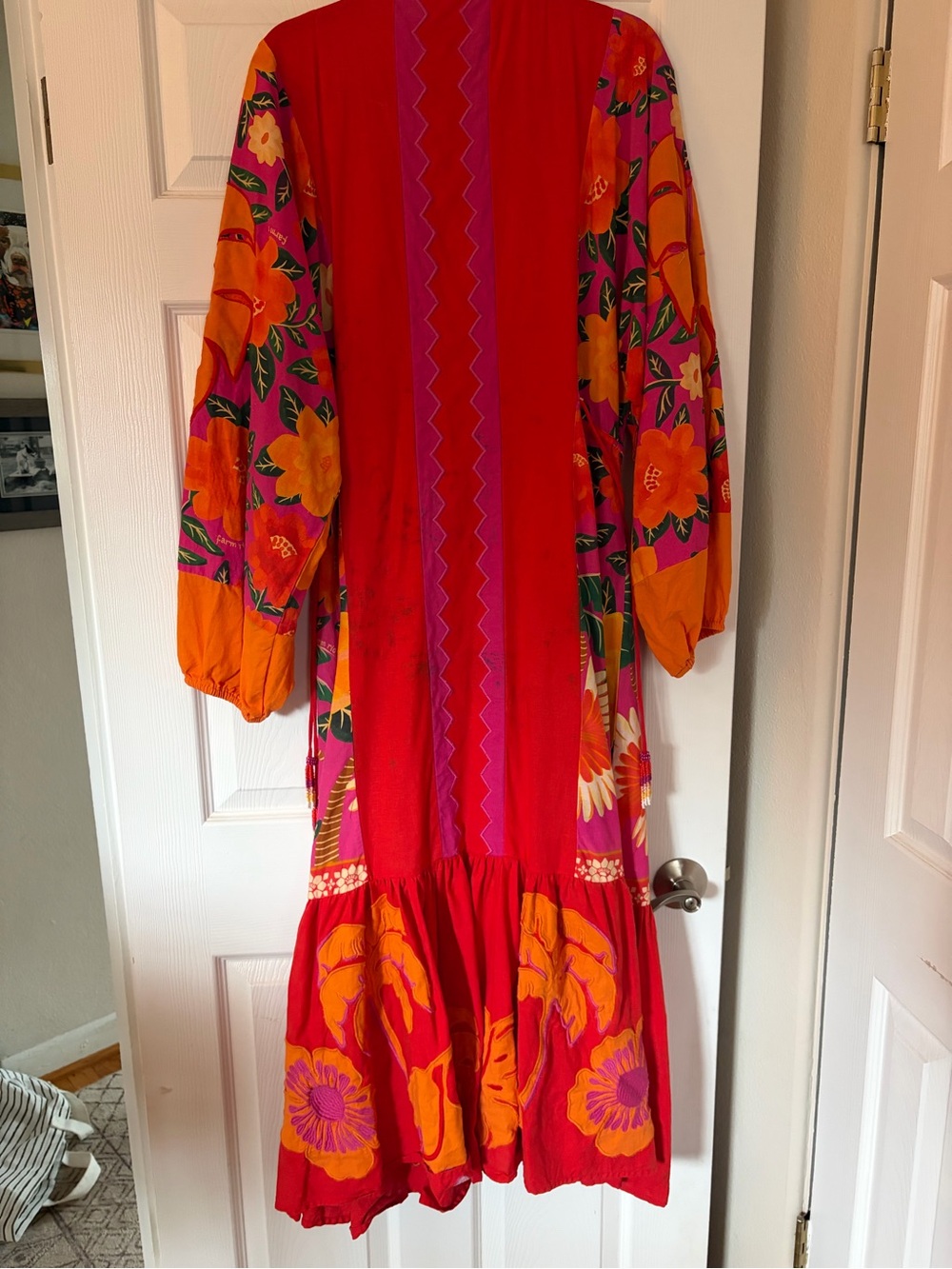 Farm Rio Sunset Patchwork Maxi Dress - Flawed - please read - Picture 10 of 16